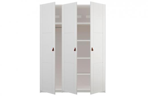 Lifetime Kleiderschrank, 3-trig mit Einteilung in wei
